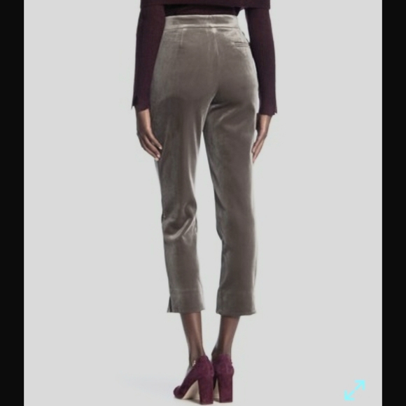 High Waisted Velvet Pants - Picture 2 of 5